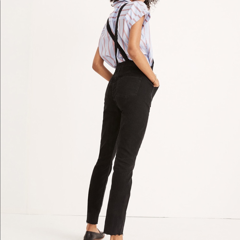 Madewell Black Denim Overalls